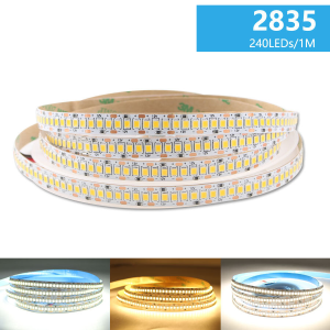 12V 24V dải đèn LED SMD 2835 5M LED sọc băng ánh sáng 120LED/M 240led/M màu trắng ấm dải linh hoạt Ribbon Đèn trang trí nội thất
