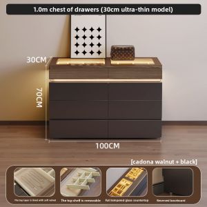 YANGYING | Flip-top Vanity Dresser Bedside Cabinet 30cm