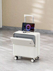 Front Open Cover Luggage 20-Inch Lightweight Boarding Bag Small Womens Trolley Case Universal Wheel Password Suitcase Mens Suitcase 18