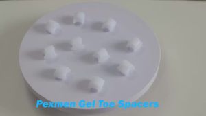 Pexmen 2/4/10Pcs Gel Toe Spacers Bunion Pads Pinky Toe Separators Small Toe Protector for Overlapping and Hammer Toes