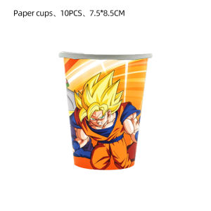 Bandai | Goku Dragon Ball Party Favors Gifts Tableware Tablecloth Paper Plates Stickers Bracelets Gift Bag Pinata Fillers Wedding Supplie