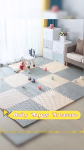 Playpark Baby Puzzle Mat Indoor Kids Crawling Mat 4Pcs Thickened Mat for Kids Home Bedroom Living Room Play Mat