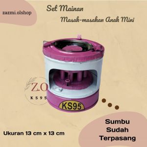 Kompor Mini Mainan Anak /Kompor Anak Mini Mainan Masakan Anak/Bisa Menyala ( Free Sumbu)