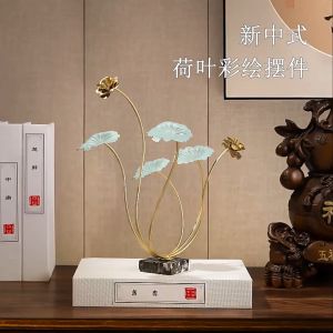 Pajangan Meja Hiasan Bunga Daun Mawar Teratai Lotus Leaf Rose Flower Home Decor Photo Props