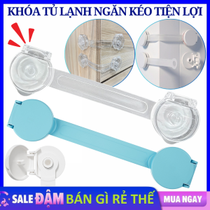 SET 3 Dây Khóa Chặn Cửa Tủ Chống Kẹp Tay - Khóa Cài Tủ Lạnh  Chốt Gài Cố Định Cửa Tủ Ngăn Bé Tự Mở Cửa An Toàn Cho Bé / Chốt Chặn Cửa Khóa Cài Ngăn Kéo Đa Năng