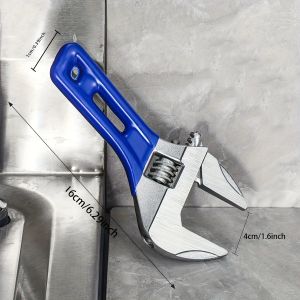 NiuXiang | Bộ Cờ Lê Chỉnh Được 6 Inch & 8 Inch Hàm Rộng Mạ Đen Tay Cầm Êm Ái Thép Cr-V Dùng Cho Nhà Gara Tự Làm Dụng Cụ Tháo Lắp Cầm Tay