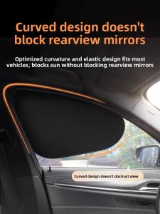 MONLEYTA | Car Sunshade Curtain Black Glue Static Side Window Glass Blocking Curtain Sun Protection Heat Insulation Privacy Curtain