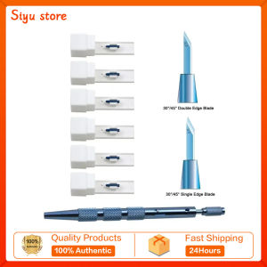 GREATLH Sapphire Blade Clear Cornea Blade Hair Transplant Implant Pen 1.0mm 2.0mm Width Blade Ophthalmic Instrument