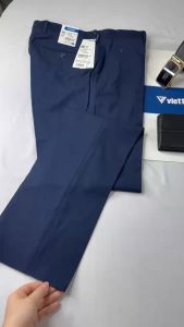 Quần tây(quần âu) Việt Tiến màu xanh NAVY không ly 1R5208 có size lớn - Regularfit