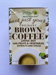 VITA PLUS 34-in-1 BROWN COFFEE WITH FRUITS & VEGETABLES EXTRACT AND STEVIA(100g)