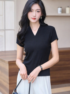 Misoshine | Stylish Minimalist Short Sleeve T-Shirt V Neck