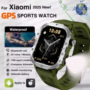 New GPS Sport Smart Watch Waterproof BT Call MilitaryGrade Outdoor SmartWatch IP67 for Men Women Fashion Business SmartBracelet