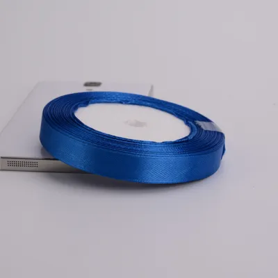 Royal Blue Single Face Satin Ribbon 6-10-15-20-25-40-50mm Gift Packaging Tape Christmas Halloween Birthday Party Decoration