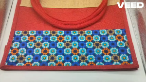 Eco-Friendly Jute Lunch Bag | Multipurpose Tote for Men & Women | Printed Travel/Picnic Bag | Pack of 1 pc