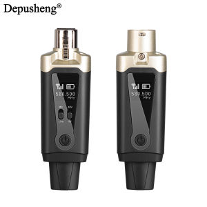 Depusheng MA5 Professional เครื่องส่งสัญญาณไร้สายและ Reciver ระบบไมโครโฟนไร้สาย XLR สําหรับคอนเดนเซอร์ไมโครโฟนแบบไดนามิก