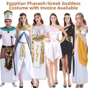 Halloween Adult Costume Ancient Greek and Roman Prince Princess & Egyptian Pharaoh Cleopatra