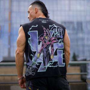 JIANSHENSHIJIAJIANSHEN | Loose Fit Large Pattern Printed Mens Vest