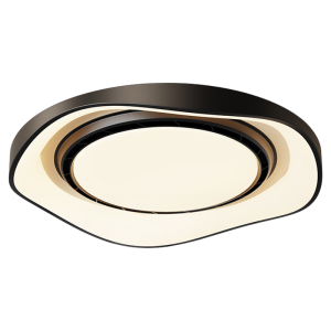 FANZHEN | Large Airflow Wave Shaped Bladeless Ceiling Fan Light Black