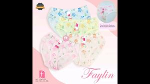 1 LUSIN | Celana Dalam KATUN Wanita SABLON / CD Dalaman Perempuan Warna Muda MURAH / art FAY LY09