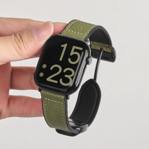 CRAFTSMAN DAI | Universal Fit Sporty Leather and Silicone Watch Bands Magnetic Closure