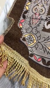 Sajadah Turki Chenille Premium & Motif Bunga Souvenir Umroh