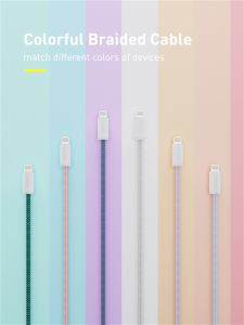 Baseus 2.4A USB lightning Cable For iPhone 13 Pro Max Fast Charging USB C Cable for iPhone 13 12 Data USB  Wire Cord USB A to lightning