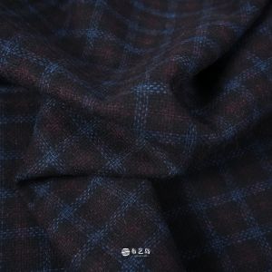 Vải Len Kẻ Caro Màu Đen Đỏ Xanh Mùa Thu Đông Vải Áo Khoác Ngoài Rộng Rãi Cho Nhà Thiết Kế Vải Thủ Công DIY Vải Len