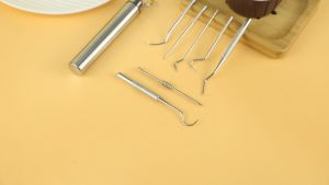 7Pcs Stainless Steel Toothpick Set Portable Metal Oral Cleaning Tooth Tool Kit Reusable Toothpicks Pocket Set with Holder Dispenser Tooth Stains Remover for Outdoor Picnic Camping Traveling
