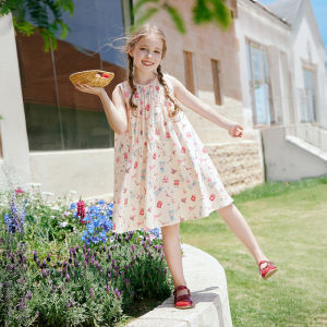 XIANGYING | Round Neck Stylish Sleeveless Plaid Dress
