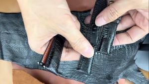 Dây đồng hồ da ĐÀ ĐIỂU THẬT cao cấp khóa cài thép không gỉ Fullbox HỘP GỖ (Đen) size 12 14 15 16 17 18 19 20 21 22 24mm