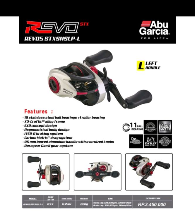 reel abu garcia revo 5 stx shslp-L - Lazada | Lazada Indonesia