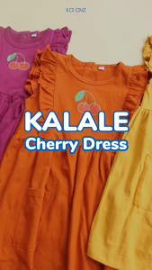 Kalale - Cherry Dress Anak Perempuan Usia 1 2 3 Tahun Katun