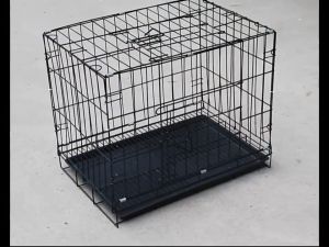 Dog Cage Foldable Pet Cage with Poop Tray Heavy Duty Pet Collapsible Cage