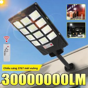 Bản Nâng Cấp Mới Đèn Năng Lượng Mặt Trời 3000000LM Ngoài Trời Cảm Biến Chuyển Động Chống Nước Năng Lượng Mặt Trời Đèn Tường Đèn LED Siêu Sáng Cho Sân Vườn Đường Sân