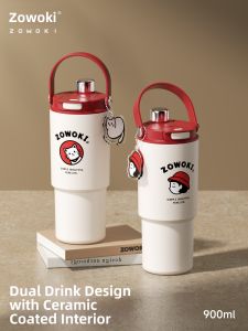 ZOWOKI | Aesthetic Portable Thermal Flask Ceramic Coated