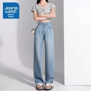 Jeanswest | Quần Jeans Nữ Dáng Thẳng Mỏng Vải Tencel