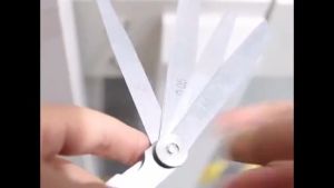 32 Blades Combination Feeler Gauge Metric Imperial Gapped Filler Measure Stainless Steel Foldable