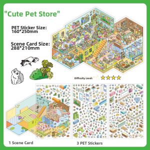 2.5D Miniature Scene DIY Decal Stickers
