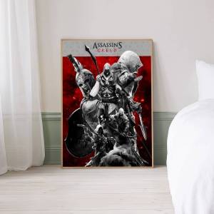 Moetch | A-Assassins C-Creed-es HD Movie Sticky Posters Retro Kraft Paper Sticker DIY Room Bar Cafe Aesthetic Art Wall Painting