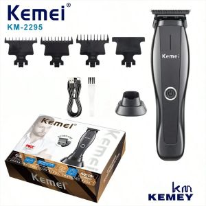 Kemei KM-2295 Mini Hair Trimmer Hair Clipper Barber Razor Original Hair Cut Machine Base Charger for Men Rechargeable