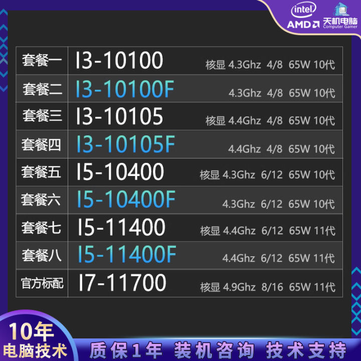 I3 10100 10105f I5 10400 10400f 11400 I7-11700 New CPU Scrap | Lazada PH