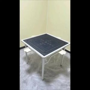 New Hand-Rubbed Mahjong Table with Drawer Foldable Home Use Multi-Functional Poker and Egg Beating Table