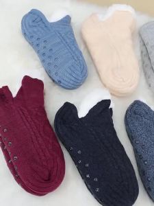 Thermal Mens Slipper Socks Winter Warm Short Cotton Thickened Home Sleeping Soft Non Slip Grip Fuzzy Floor Sock Fluffy Male