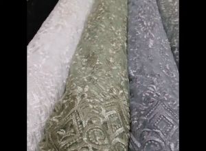 0.5 meter Kain Brokat Tile Etnik Sumba Premium Motif Sapto Warna Mauve Sage Green Bahan Kebaya Dress Gamis Kondangan Bridesmaid