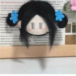 Cute Pom-Pom Cotton Doll Decor Dopamine Keychain