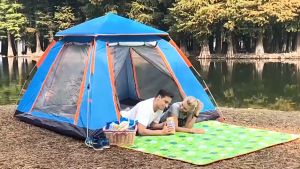 Goture 1-2 3-4 6-8 Person Waterproof Automatic Tent Double Layer Camping Tent Outdoor Dome Camping Family Tent