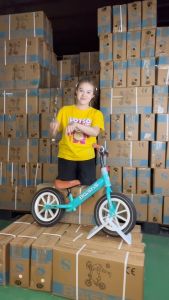 จักรยานขาไถเด็ก Balance Bike จักรยานทรงตัว ล้อ12นิ้ว ยางเติมลม รถบาลานซ์ จักรยานขาไถ2ล้อ จักรยานเด็ก 2-6ปี รถหัดเดินเด็ก จักรยานสมดุล