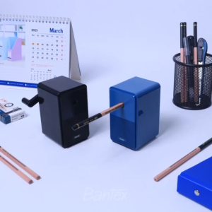 Bantex เครื่องเหลาดินสอ กบเหลาดินสอตั้งโต๊ะ ใบมีดคม ปรับระดับได้ ที่เก็บผงขนาดใหญ่ Pencil sharpener