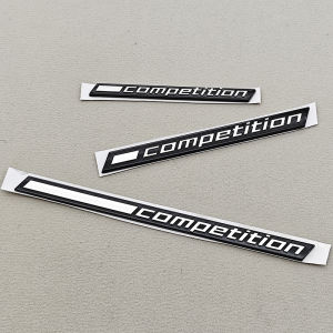 3D ABS Car Sticker Competition Logo Bar Underlined Badge Emblem Decals For BMW M3 M4 M5 X5M X6M Thunder Edition Auto Accessories