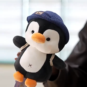 Oldlaiben 23CM Penguin Plush Toy Soft Stuffed Animal Doll Kawaii Cute Baby Sleep Companion Kids Birthday Gift Mainan